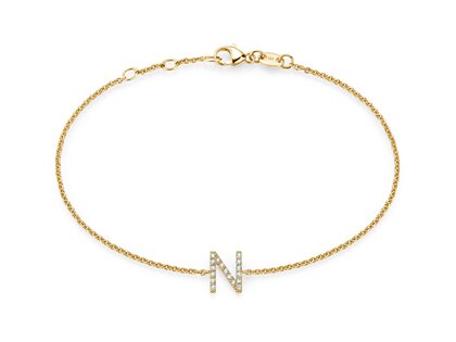 Armband Mia I in 14K geelgoud met diamanten 0,05ct G/SI, 17cm