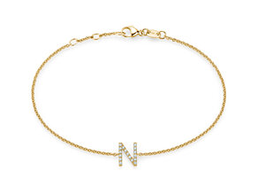 Armband Mia I in 14K geelgoud met diamanten 0,05ct G/SI, 17cm