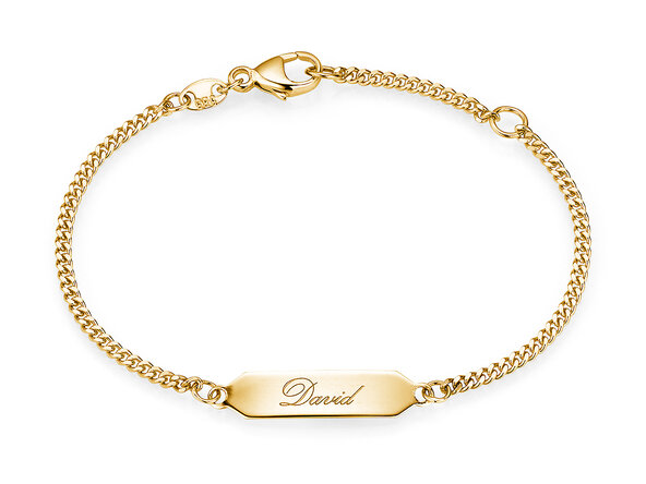 Dooparmband Classic in 14K geelgoud, 14cm