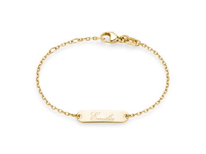 Dooparmband Modern in 18K geelgoud, 14cm