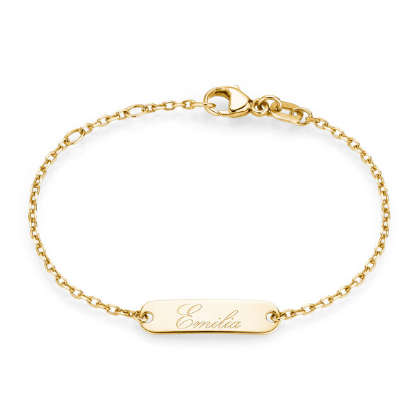 Dooparmband Modern in 18K geelgoud, 14cm