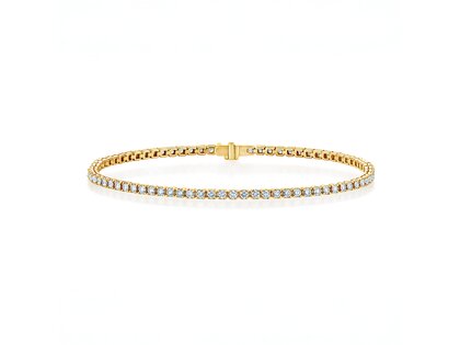 Tennisarmband Clean in 9K geelgoud met Lab-grown diamanten 1.46ct E/VS, 16,5cm