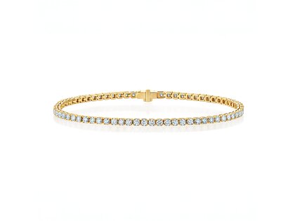 Tennisarmband Clean in 9K geelgoud met Lab-grown diamanten 2.24ct E/VS, 16,5cm