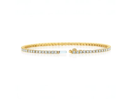 Tennisarmband Clean in 14K geelgoud met Lab-grown diamanten 1.46ct E/VS, 16,5cm
