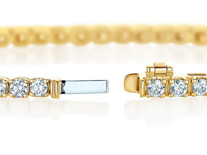 Tennisarmband Clean in 14K geelgoud met Lab-grown diamanten 1.46ct E/VS, 16,5cm