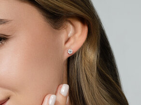 Oorbellen Classic in 14K geelgoud met diamanten 0,60ct G/SI