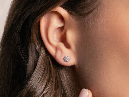 Oorbellen Classic in 9K geelgoud met diamanten 2,00ct G/SI