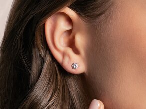 Oorbellen Classic in 9K geelgoud met diamanten 2,00ct G/SI
