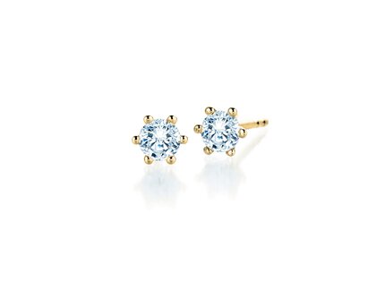 Oorbellen Classic Lab-grown diamant in 14K geelgoud met Lab-grown diamanten 1,00ct E/VS