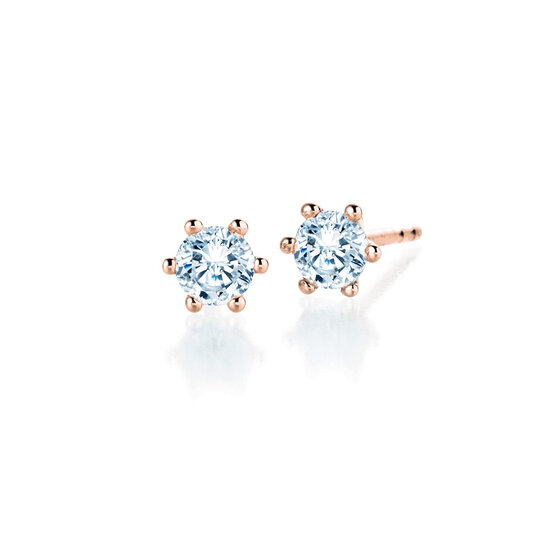 Oorbellen Classic Lab-grown diamant in 18K roségoud met Lab-grown diamanten 1,00ct E/VS