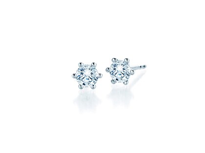 Oorbellen Classic Lab-grown diamant in 14K witgoud met Lab-grown diamanten 1,00ct E/VS