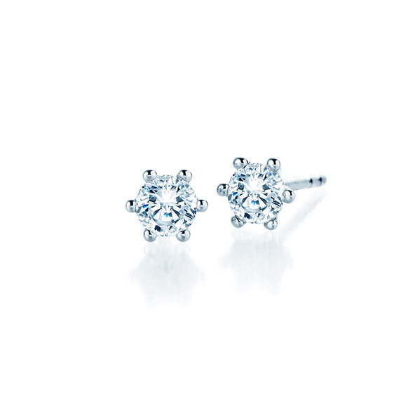 Oorbellen Classic Lab-grown diamant in 14K witgoud met Lab-grown diamanten 1,00ct E/VS