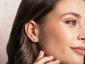 Oorbellen Classic Lab-grown diamant in 9K geelgoud met Lab-grown diamanten 2,00ct E/VS