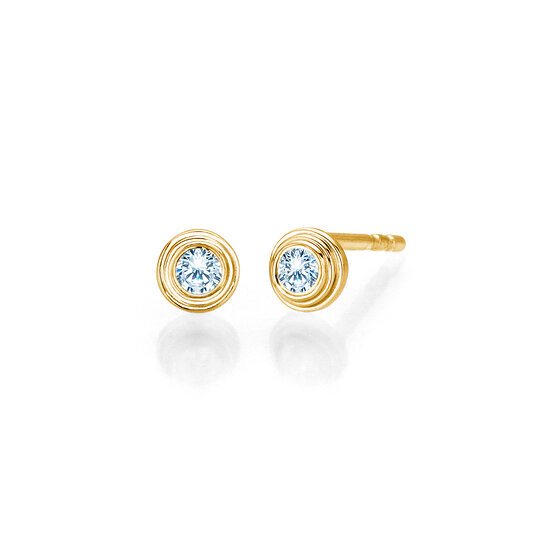 Oorbellen Diamond Bowl Lab-grown diamant in 9K geelgoud met Lab-grown diamanten 0,30ct E/VS