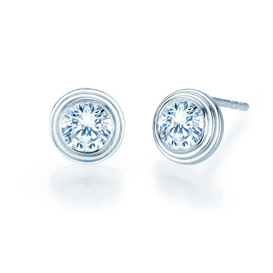 Oorbellen Diamond Bowl Lab-grown diamant in 18K witgoud met Lab-grown diamanten 2,00ct E/VS