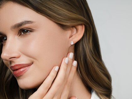Oorbellen Diamond Drop in 18K geelgoud met diamanten 0,80ct G/SI