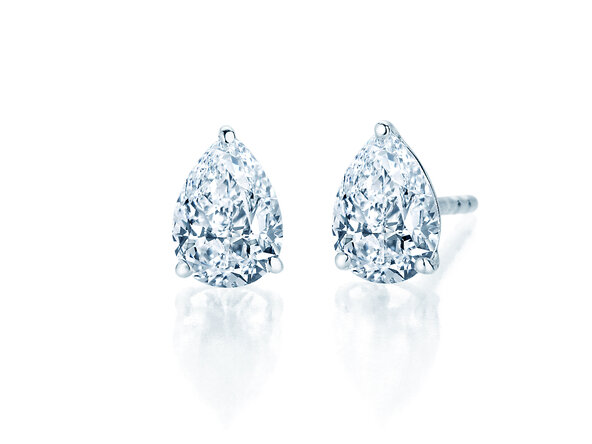 Oorbellen Diamond Drop Lab-grown diamant in zilver 925/- met Lab-grown diamanten 0,30ct E/VS