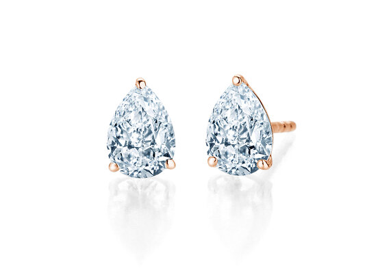 Oorbellen Diamond Drop Lab-grown diamant in 14K roségoud met Lab-grown diamanten 0,30ct E/VS