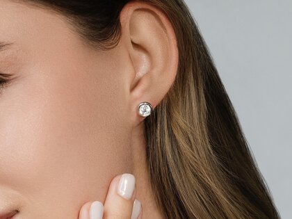 Oorbellen Eternal in 9K geelgoud met diamanten 0,80ct G/SI