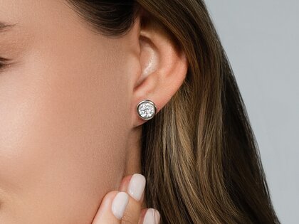 Oorbellen Eternal in 14K geelgoud met diamanten 1,50ct G/SI