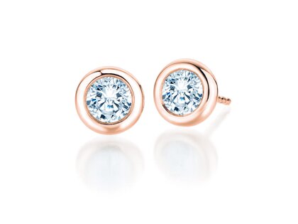 Oorbellen Eternal in 18K roségoud met diamanten 1,00ct G/SI