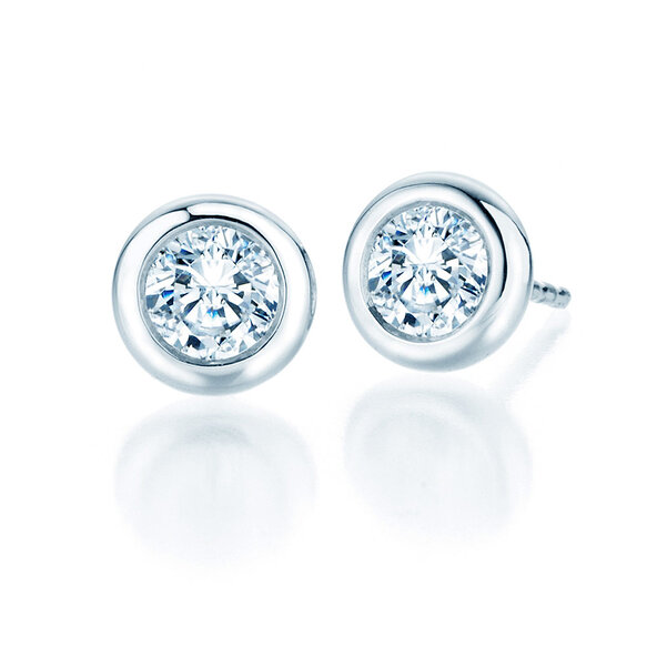 Oorbellen Eternal in 14K witgoud met diamanten 1,00ct G/SI