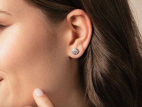 Oorbellen Eternal Lab-grown diamant in 14K witgoud met Lab-grown diamanten 2,00ct E/VS