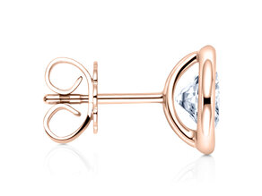 Oorbellen Eternal in 14K roségoud met diamanten 0,10ct G/SI