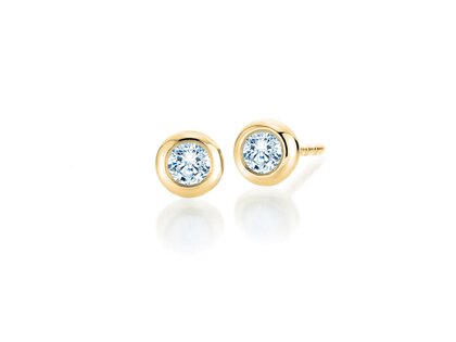 Oorbellen Eternal in 9K geelgoud met diamanten 0,80ct G/SI