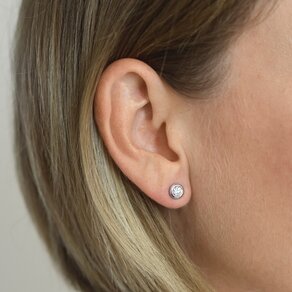 Oorbellen Eternal in 14K geelgoud met diamanten 0,40ct G/SI