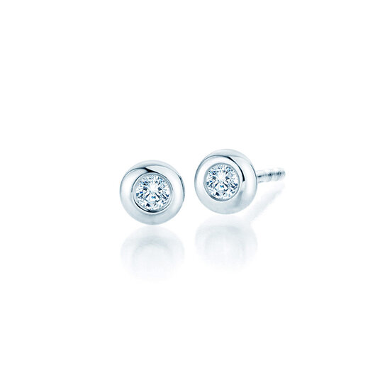 Oorbellen Eternal Lab-grown diamant in 14K witgoud met Lab-grown diamanten 0,20ct E/VS