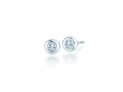 Oorbellen Eternal Lab-grown diamant in 14K witgoud met Lab-grown diamanten 0,20ct E/VS
