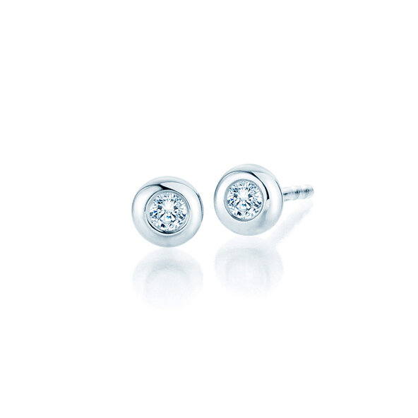 Oorbellen Eternal Lab-grown diamant in 14K witgoud met Lab-grown diamanten 0,20ct E/VS