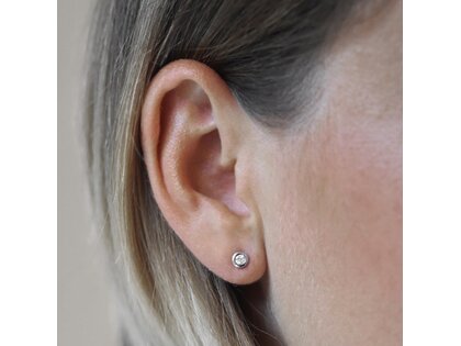 Oorbellen Eternal Lab-grown diamant in 14K witgoud met Lab-grown diamanten 0,20ct E/VS
