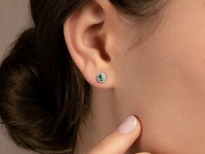 Oorbellen Jolie in 18K witgoud