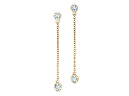 Oorbellen Leon Lab-grown diamant in 14K geelgoud met Lab-grown diamanten 0,32ct E/VS