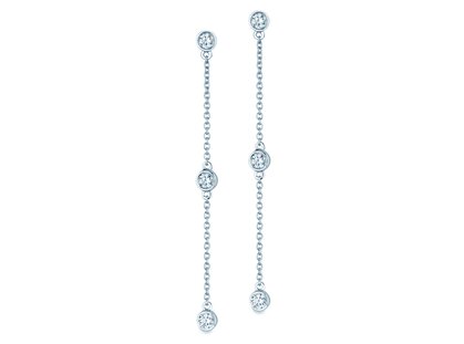 Oorbellen Leon in 14K witgoud met diamanten 0,18ct G/SI