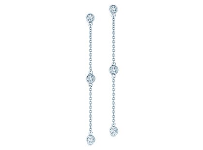 Oorbellen Leon in 14K witgoud met diamanten 0,18ct G/SI