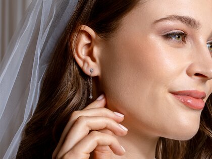 Oorbellen Leon Lab-grown diamant in 14K geelgoud met Lab-grown diamanten 0,32ct E/VS
