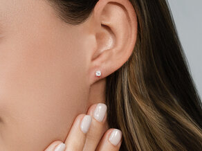 Oorbellen Modern in 14K geelgoud met diamanten 0,20ct G/SI