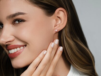 Oorbellen Modern in 14K geelgoud met diamanten 0,20ct G/SI