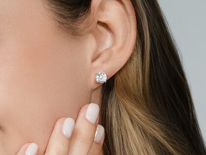Oorbellen Modern in 14K geelgoud met diamanten 2,00ct G/SI