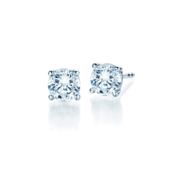 Oorbellen Modern Lab-grown diamant in 14K witgoud met Lab-grown diamanten 1,00ct E/VS