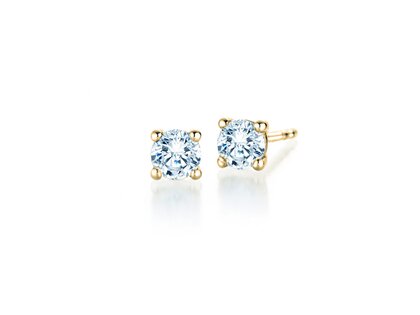 Oorbellen Modern in 9K geelgoud met diamanten 0,50ct G/SI
