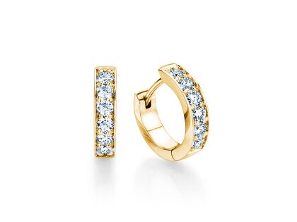 Creolen Alliance in 18K geelgoud met diamanten 0,36ct G/SI