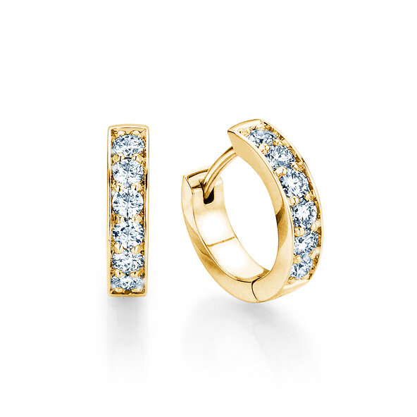 Creolen Alliance in 18K geelgoud met diamanten 0,36ct G/SI