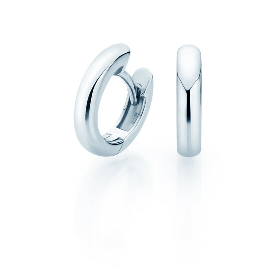 Oorringen Classic in 14K witgoud S