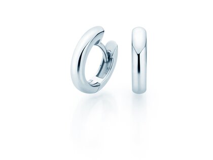 Oorringen Classic in 14K witgoud S