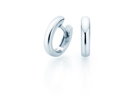 Oorringen Classic in 14K witgoud S