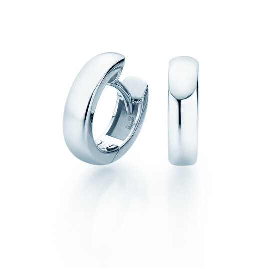 Oorringen Destiny in 14K witgoud S